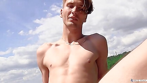 Small natural blonde fantastic aby and cum