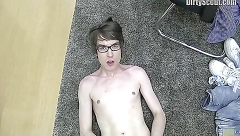 Hot blonde fucks her tight pussy with a dildo