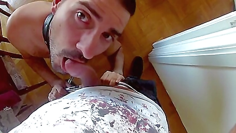 Mady and cum after a blowjob